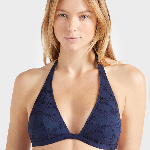 Resim Kadın Monogram Fleche Bikini Üstü Lacivert