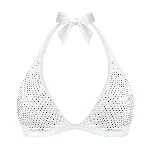 Resim Kadın Strass Flecha Bikini Üstü Beyaz