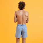 Resim Erkek Moorea Solid Mayo Mavi