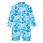 Resim Çocuk Tahiti Flowers Guppy UV Korumalı Tişört Beyaz