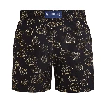 Resim Erkek Ronde des Tortues Jacquard Broché Moopea Mayo Siyah