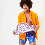 Resim Erkek Caroubis Gömlek Turuncu