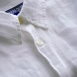 Resim Erkek Caroubis Pamuk-Keten Gömlek Beyaz