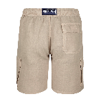 Resim Erkek Baoon Keten Bermuda Bej
