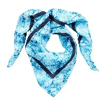 Resim Unisex Flower Tie & Dye Carre9 Pareo Lacivert
