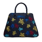 Resim Unisex Multicolor Turtles Dance Brady Çanta Lacivert