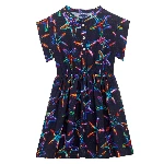 Resim Kız Çocuk Starfish Ganni Elbise Lacivert