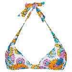 Resim Kadın Marguerites Like Bikini Üstü Beyaz