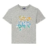 Resim Erkek Çocuk Tahiti Turtles Gabin Tişört Gri