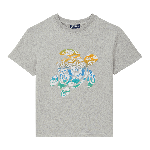 Resim Erkek Çocuk Tahiti Turtles Gabin Tişört Gri