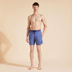 Resim Erkek Solid Bicolore Moka Mayo Mavi