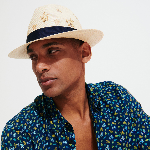 Resim Erkek Vilebrequin x Borsalino Claudio Şapka Bej