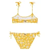 Resim Kız Çocuk Turtle Vichy Gwendy Bikini Sarı