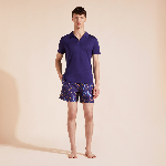 Resim Erkek Pirinol Tencel Polo Mavi