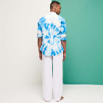 Resim Erkek Pacha Keten Pantolon Beyaz