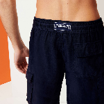 Resim Erkek Baie Keten Bermuda Lacivert