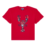 Resim Erkek Çocuk Graphic Lobsters Tarick Tişört Kırmızı