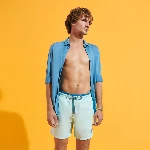 Resim Erkek Solid Bicolore Moka Mayo Mavi