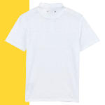 Resim Erkek Pyramid Keten Polo Beyaz