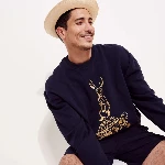 Resim Erkek the Year of The Rabbit Sweet Sweatshirt Lacivert