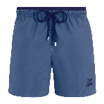 Resim Erkek Solid Bicolore Moka Mayo Mavi