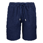 Resim Erkek Baie Keten Bermuda Lacivert