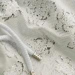 Resim Erkek Ronde des Tortues Jacquard Broché Moopea Mayo Beyaz