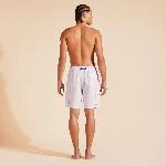 Resim Erkek Baie Keten Bermuda Mor