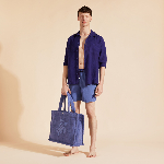 Resim Erkek Solid Bicolore Moka Mayo Mavi