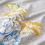 Resim Erkek Çocuk Tahiti Turtles Gabin Tişört Gri