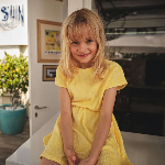 Resim Kız Çocuk Golden Havlu Elbise Sarı