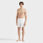 Resim Erkek Ronde des Tortues Jacquard Broché Moopea Mayo Beyaz