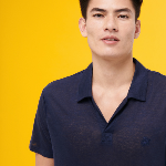 Resim Erkek Pyramid Keten Polo Lacivert