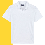 Resim Erkek Pyramid Keten Polo Beyaz