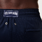 Resim Erkek Micro Carreaux - Vilebrequin x The Woolmark Company Milton Mayo Lacivert