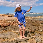 Resim Erkek Çocuk Gabin Tişört Mavi