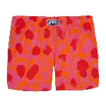 Resim Kız Çocuk New Leopard Gaya Şort Turuncu