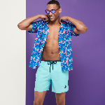 Resim Erkek Solid Bicolore Mokami Mayo Mavi