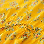 Resim Kız Çocuk Vendome Turtles Granita Plaj Giyim Sarı