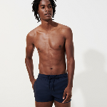 Resim Erkek Micro Carreaux - Vilebrequin x The Woolmark Company Milton Mayo Lacivert