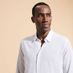 Resim Unisex Caracal Gömlek Beyaz