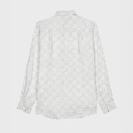 Resim Erkek Caroubis Pamuk-Keten Gömlek Beyaz