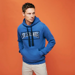 Resim Erkek Martin Kapüşonlu Sweatshirt Mavi