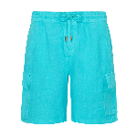 Resim Erkek Baie Keten Bermuda Yeşil