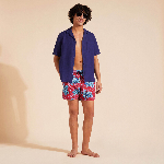 Resim Erkek Charli Keten Gömlek Mavi