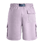 Resim Erkek Baie Keten Bermuda Mor