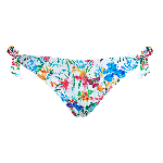 Resim Kadın Happy Flowers Flamme Bikini Altı Beyaz