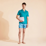 Picture of Erkek Pyramid Keten Polo Yeşil