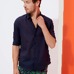 Resim Unisex Caracal Gömlek Lacivert