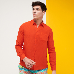 Resim Erkek Caroubis Gömlek Kırmızı